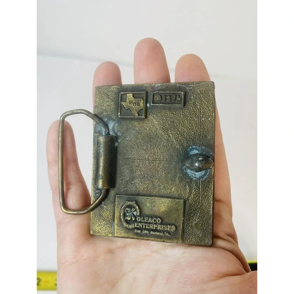 Tom Sawyer Mark Twain Brass‎ Belt Buckle Koleaco 1976